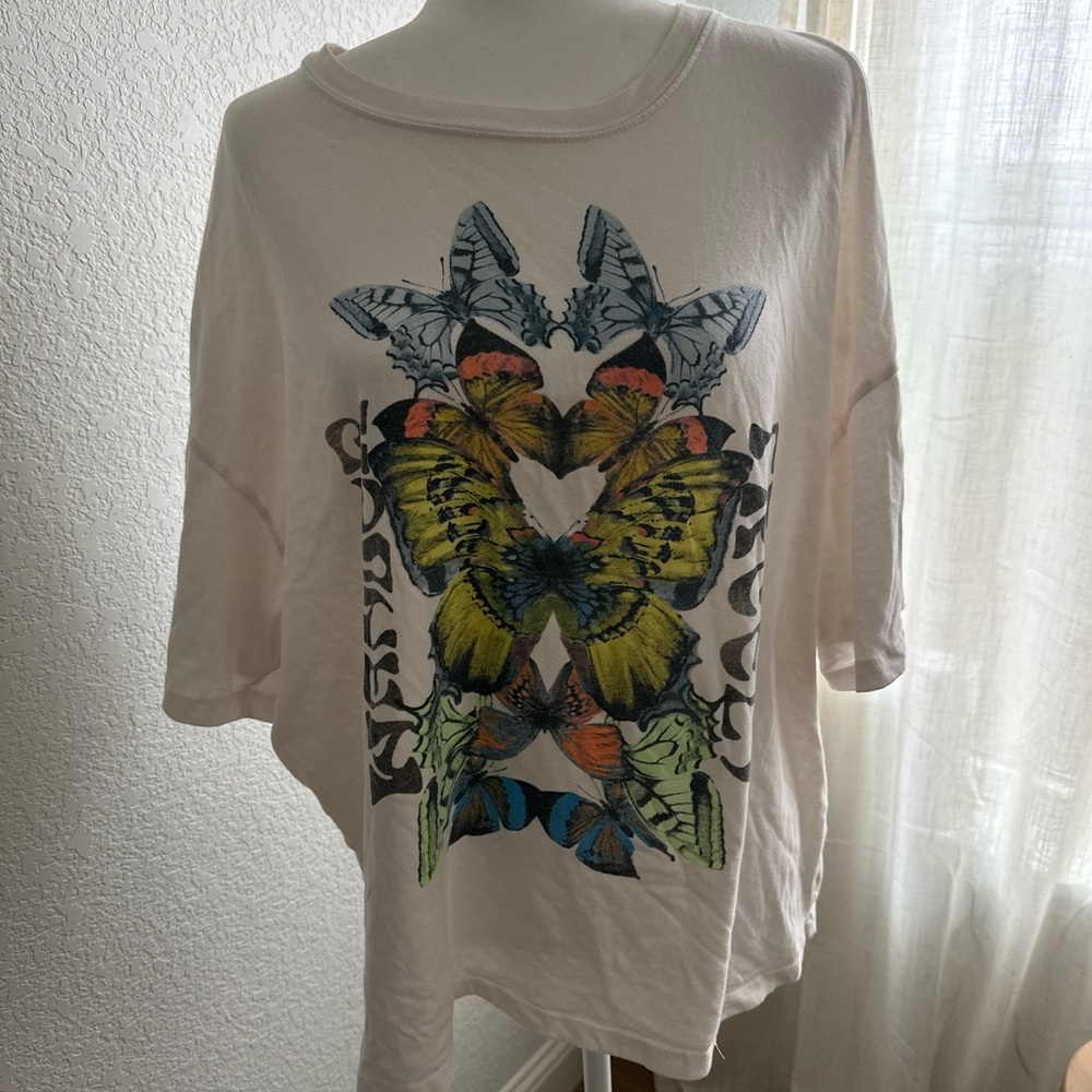 Wild Fable Oversized Wander Freely Tee
